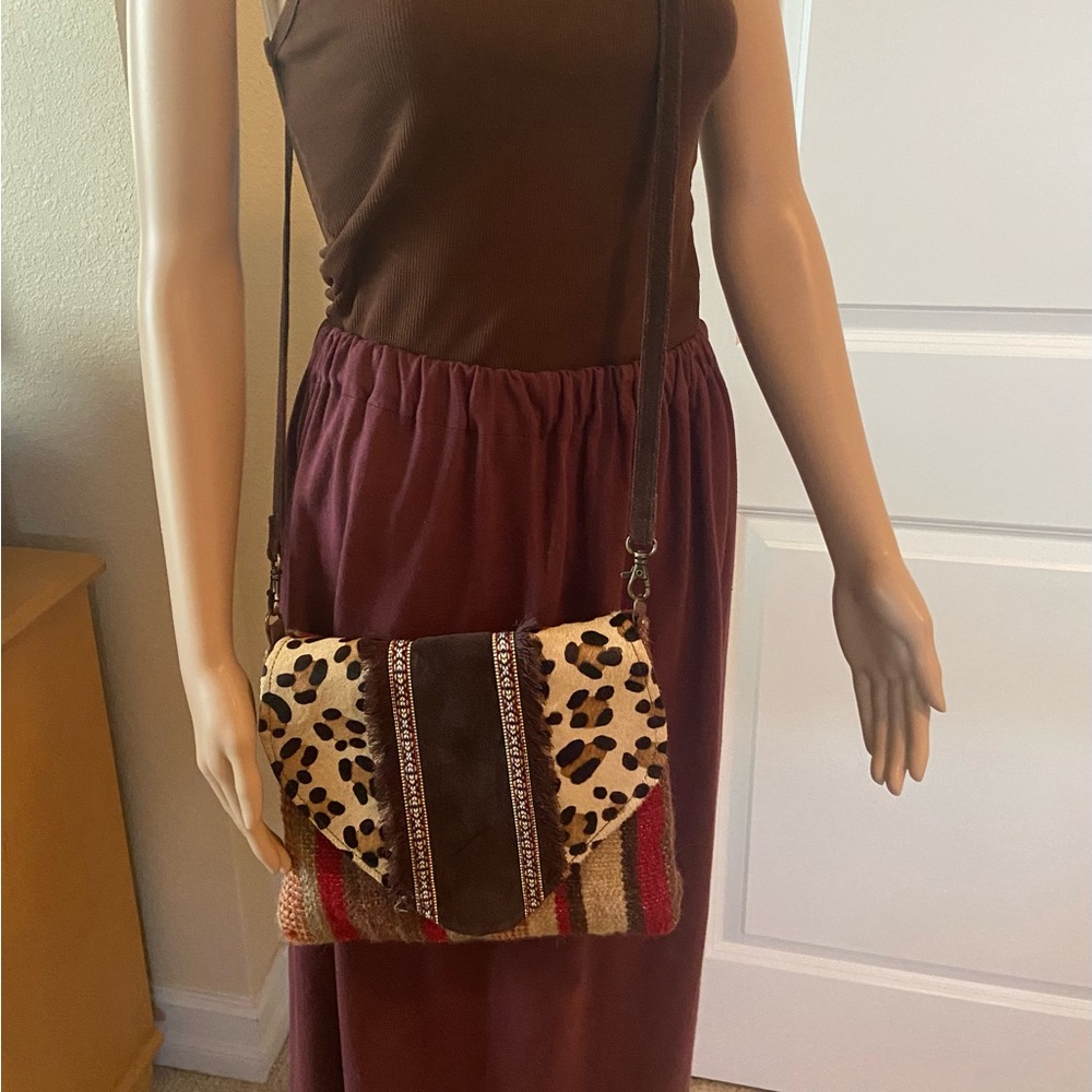 Leopard Print Crossbody Bag
